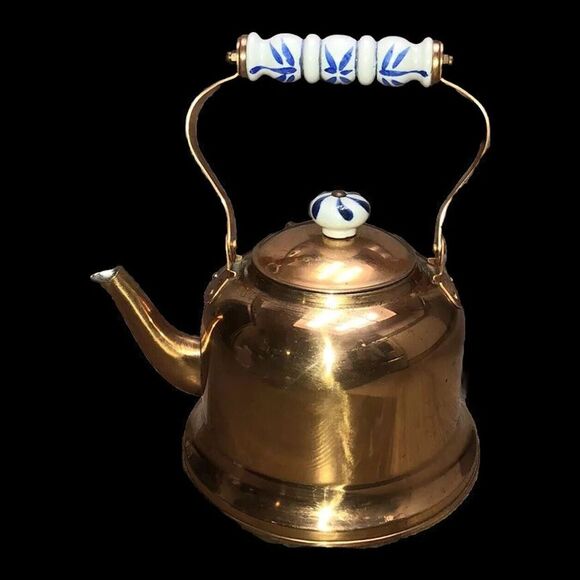 Benjamin &‎ Medwin Inc. New York NY Vintage Copper Kettle Ceramic Handle - Picture 1 of 16